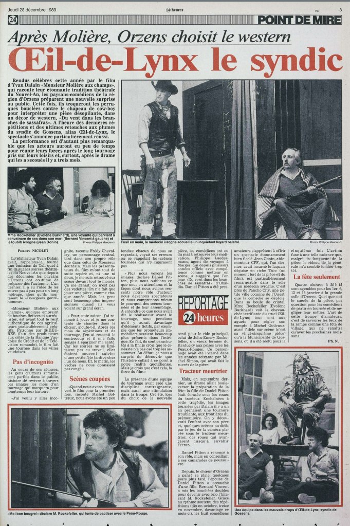 24heures 28 decembre 1989 page 3 DU VENT DANS LES BRANCHES DE SASSAFRAS ORZENS