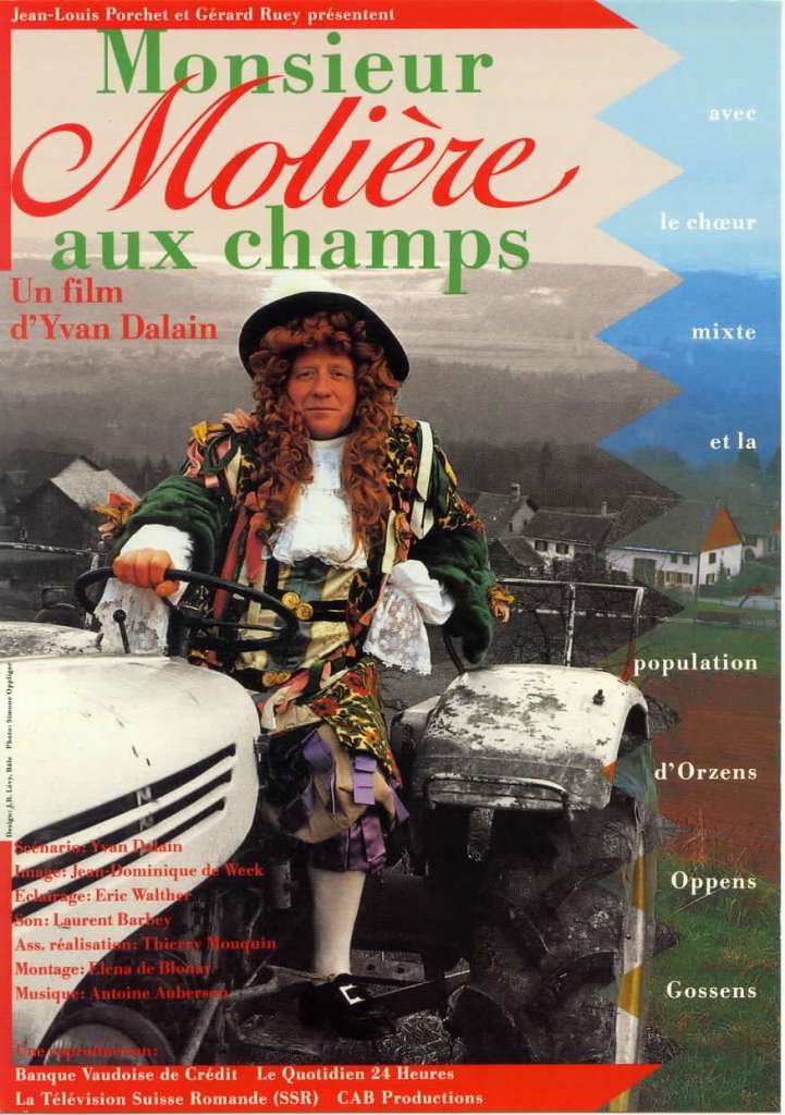 affiche film MONSIEUR MOLIERE AUX CHAMPS 1989