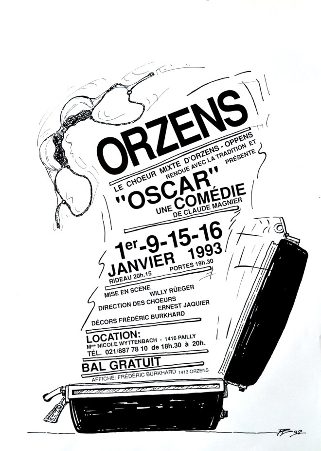 affiche OSCAR janvier-1993 Orzens