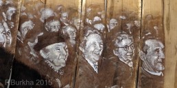 F Burkha spectateurs de LA CAGNOTE mars 1954 ORZENS