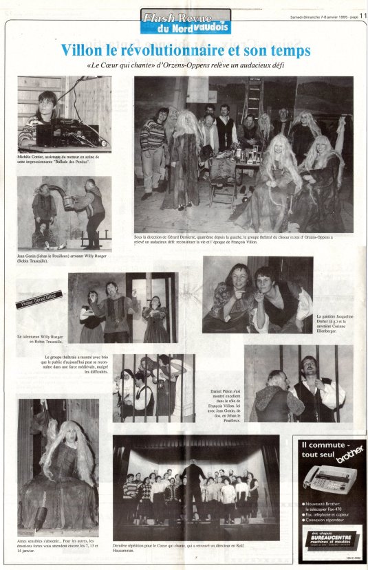 Flash Revue du Nord Vaudois 7 janvier1995 La balade des pendus Orzens