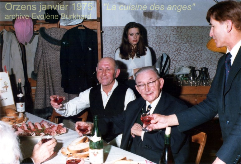 Après-soirée dans la cuisine Auguste Gonin, Jacques Béranger, Ernest Jaquier.