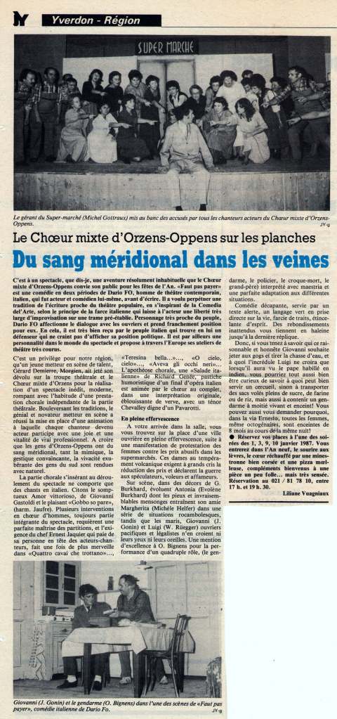 Journal d-Yveron 27-dec-1986 Faut pas payer Orzens