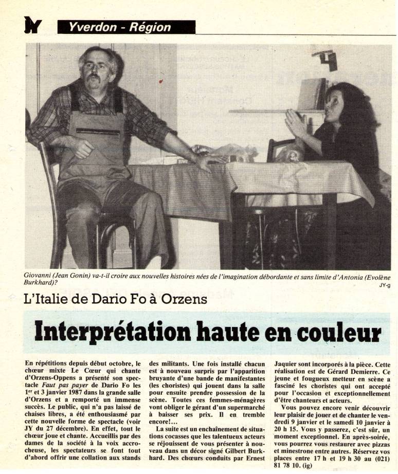 Journal d-Yveron 6-janv-1987 Faut pas payer Orzens