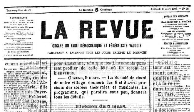 LA REVUE 10 mars 1905 soiree theatrale ORZENS
