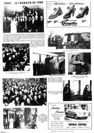 yverdon revue avril 1953 le courrier de Lyon Orzens