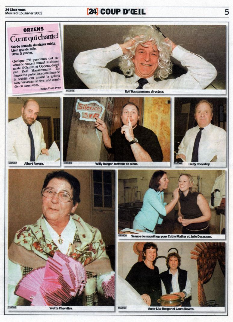 24 heures vacances de reve Orzens 16 janvier 2002