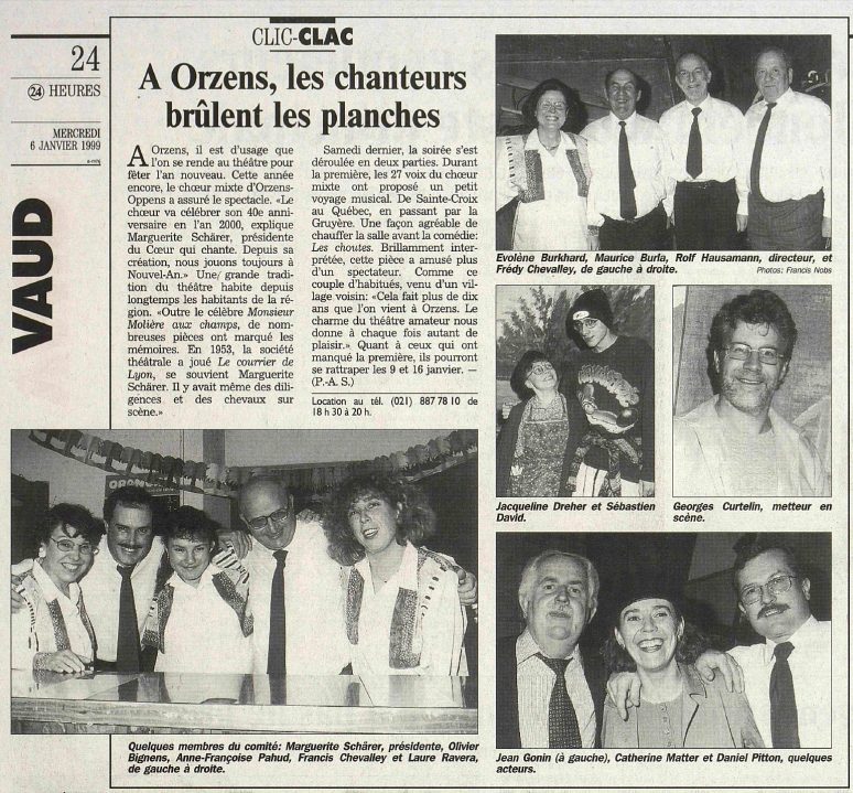 24heures 6-janv-1999 LES CHOUTES Orzens