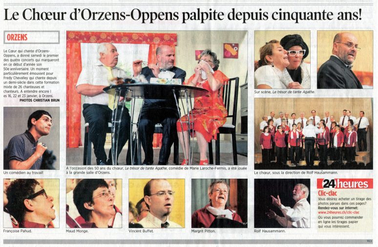 24heures Le tresor de la tante Agathe Orzens 11 janvier 2010