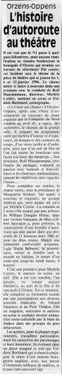 Journal du Nord vaudois - Ne coupez pas mes arbres - Orzens decembre 1995