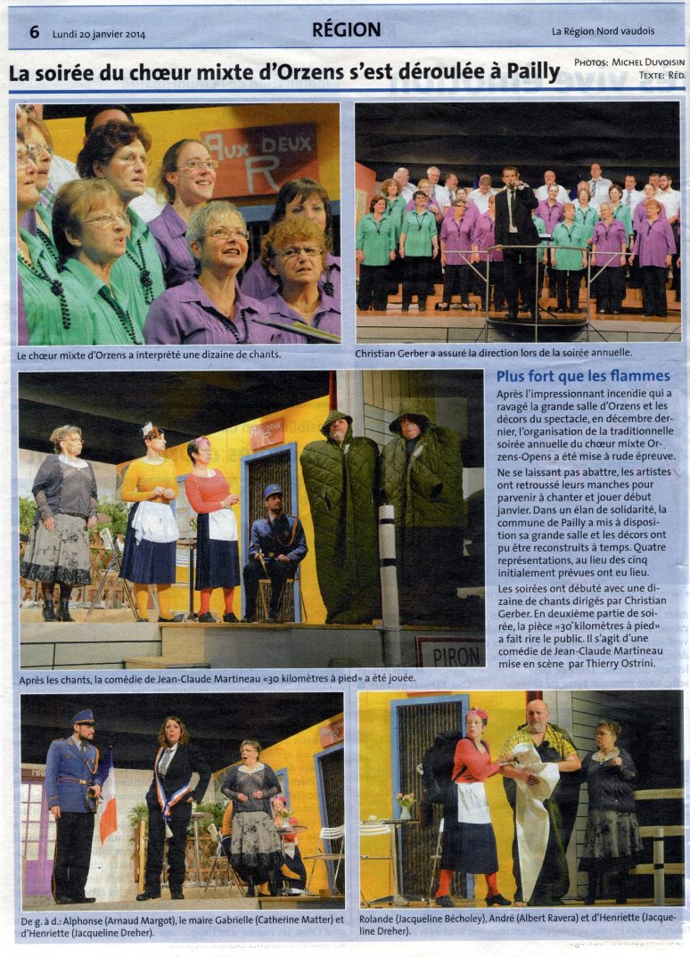 la Region N V 30 km a pied 20 janvier 2014