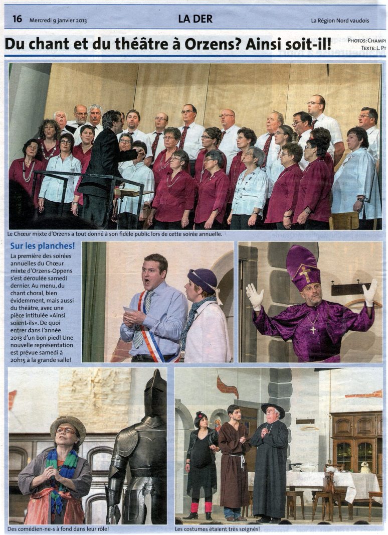 la Region N V ainsi soit-il Orzens 9 janvier 2013